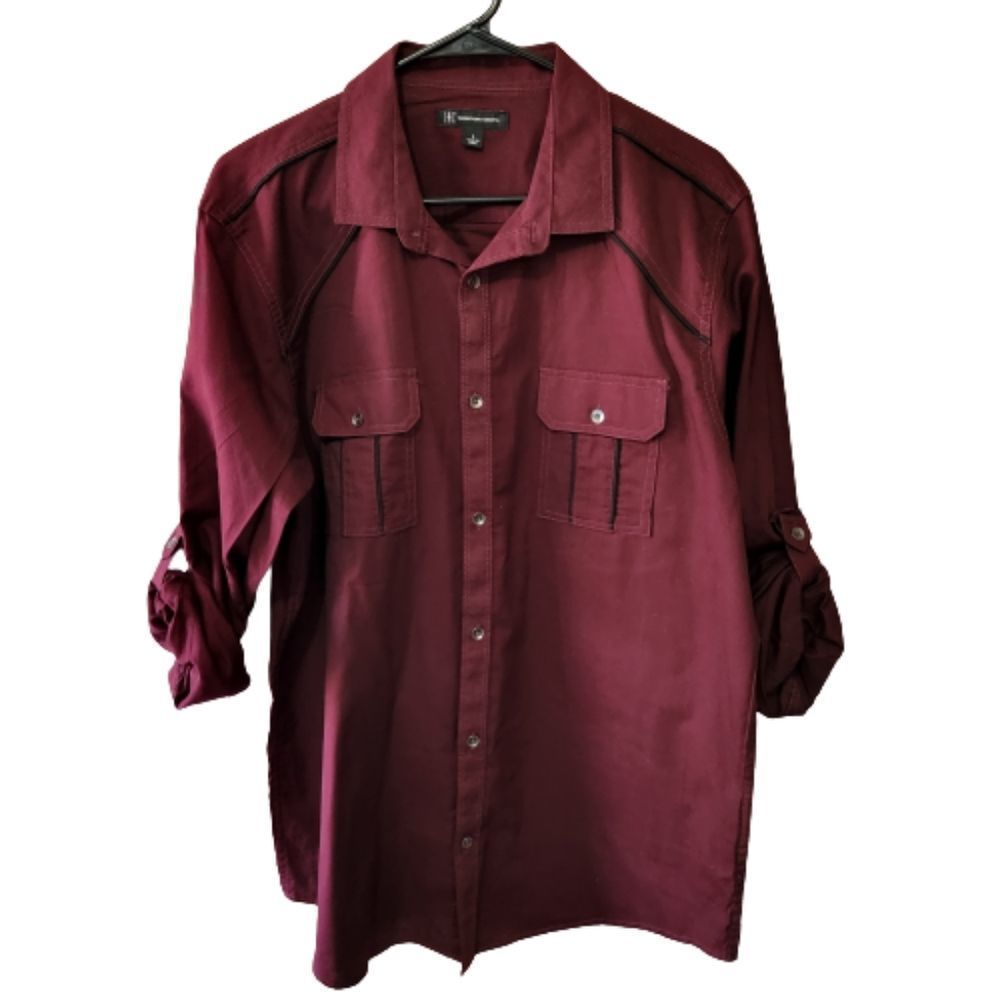 Men's International Concepts Burgundy Long sleeve Size Large